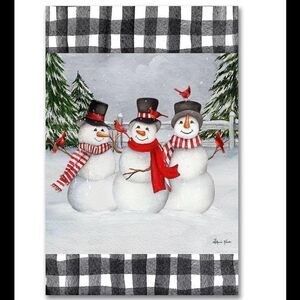 Courtside Market Winter Pals Vertical 12x18 Canvas Multi